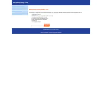 Backthatsiteup.com(Welcome to) Screenshot