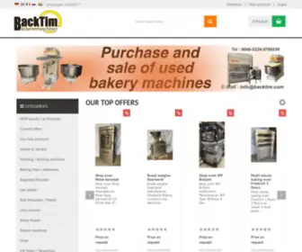 Backtim.com(BackTim Bakery Machines Trade) Screenshot