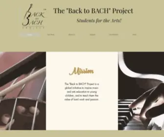 Backtobachproject.org(The "Back to BACH" Project) Screenshot