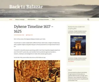 Backtobalazar.com(A Runequest) Screenshot