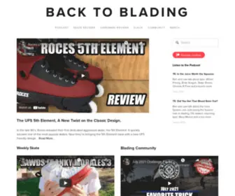 Backtoblading.com(Back to Blading) Screenshot