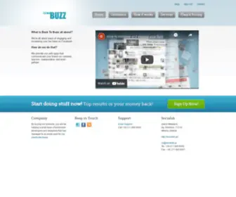 Backtobuzz.com(Back To Buzz) Screenshot