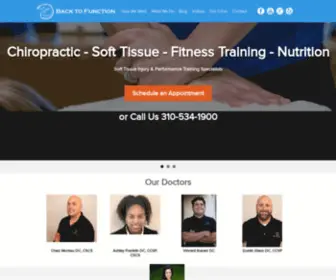 Backtofunction.com(Chiropractor & Soft Tissue Clinic in South Bay) Screenshot