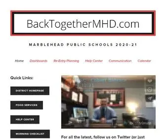 BacktogethermHD.com(Marblehead Public Schools) Screenshot