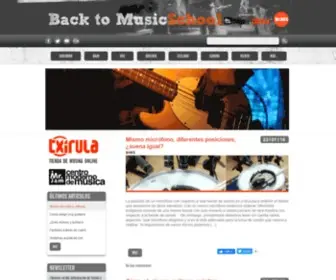 Backtomusicschool.com(Back to Music School) Screenshot