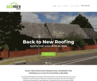 Backtonewroofing.com.au(Roof Restoration Frankston) Screenshot