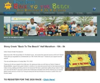 Backtothebeachraces.com(Stony Creek "Back To The Beach" Half Marathon) Screenshot