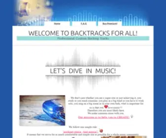 Backtracks4ALL.com(High-Quality Multitracks for Professionals) Screenshot