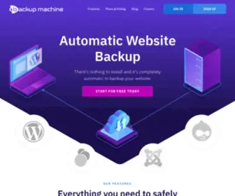 Backupmachine.com(Automatic Website and Database Backup) Screenshot