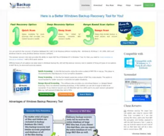 Backuprecoverytool.com(Backup recovery tool for Windows) Screenshot