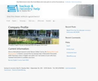 Backups.help(Backup & recovery help) Screenshot