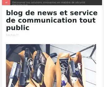 Backus.fr(Blog de news et service de communication tout public) Screenshot