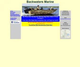 Backwatersmarine.com(Backwaters Marine) Screenshot