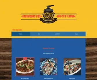 Backwoodsburger.com(MENU) Screenshot