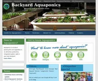 Backyardaquaponics.com(Get to know Aquaponics) Screenshot