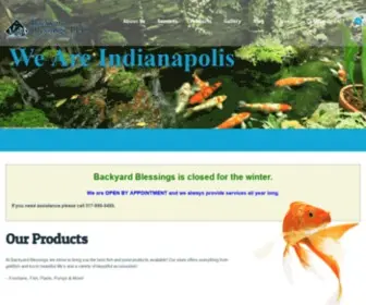 Backyardblessings.com(Premier Pond Builder) Screenshot