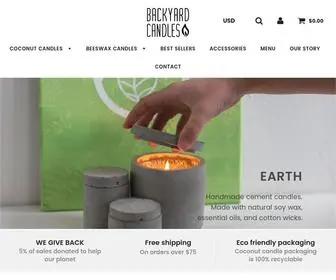 Backyardcandles.com(Backyard Candles) Screenshot