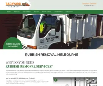 Backyardcleanup.com.au(Rubbish Removal Melbourne) Screenshot