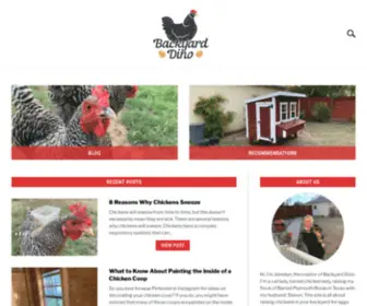 Backyarddino.com(Raising chickens in your backyard for eggs and companionship) Screenshot