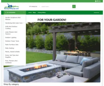 Backyardequip.com(Products for Lawn) Screenshot