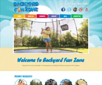 Backyardfunzone.com(Playsets for Sale in Martin & Comstock Park) Screenshot