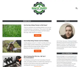 Backyardgadget.com(Yard care tools & advice) Screenshot