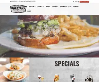 Backyardpb.com(Pacific Beach Restaurant) Screenshot
