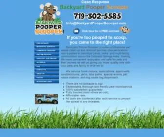 Backyardpooperscooper.com(Backyard Pooper Scooper Of Colorado Springs) Screenshot