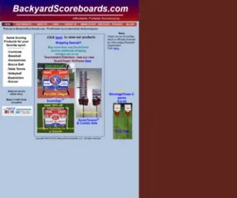 Backyardscoreboards.com(Cornhole Game Scoring Systems) Screenshot