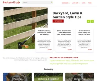 Backyardstyle.com(Expert-developed ideas, lifehacks, and instructions on your garden and backyard arrangement) Screenshot