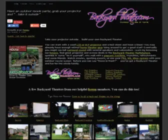 Backyardtheater.com(Backyard Theater) Screenshot