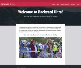 Backyardultra.com(Backyard Ultra) Screenshot