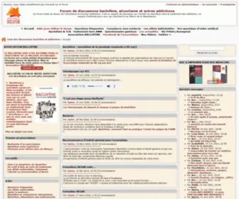 Baclofene.com(Forum de discussions baclofene) Screenshot