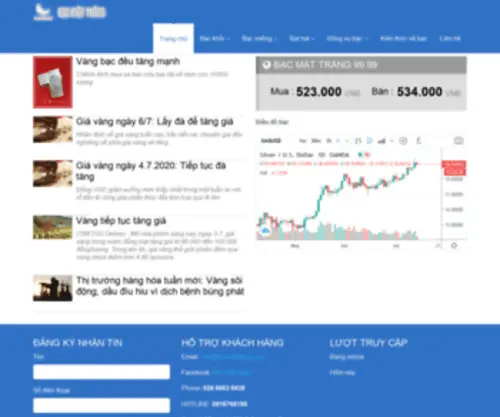 Bacmattrang.com(Trang ch) Screenshot