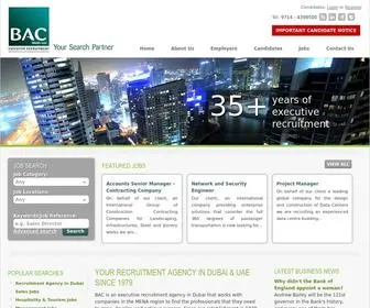 Bacme.com(Executive Recruitment Agencies in Dubai & UAE) Screenshot