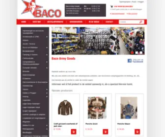 Baco-Army-Goods.nl(Baco Army Goods) Screenshot