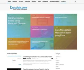 Bacolah.com(Bacolah) Screenshot