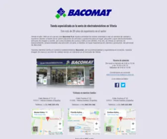 Bacomat.es(Tienda de electrodomésticos en Vitoria) Screenshot