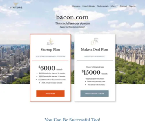 Bacon.com(Bacon) Screenshot