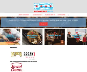 Baconfestchicago.com(The premier food fest featuring all) Screenshot