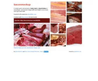 Baconmockup.com(baconmockup) Screenshot