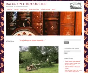 Bacononthebookshelf.com(Savory picks for the free range reader) Screenshot