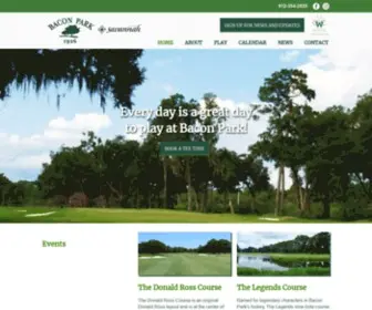 Baconparkgolf.com(Bacon Park Golf) Screenshot