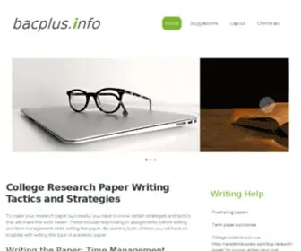 BacPlus.info(If writing term paper and college papers) Screenshot