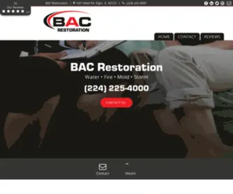 Bacrestorationchicagoland.com(Damage Restoration Service in Elgin) Screenshot