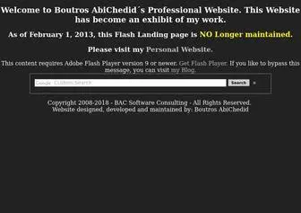 Bacsoftwareconsulting.com(Boutros AbiChedid) Screenshot