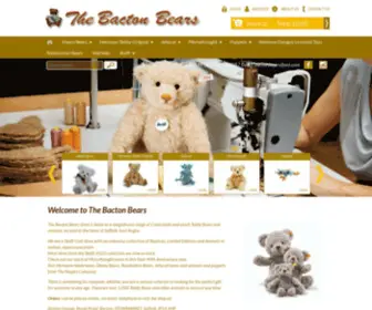 Bactonbears.co.uk(Steiff Teddy Bears from The Bacton Bears) Screenshot