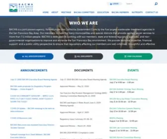 Bacwa.org(Bay Area Clean Water Agencies) Screenshot