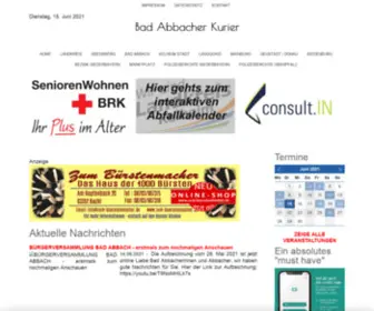 Bad-Abbacher-Kurier.de(Bad Abbacher Kurier) Screenshot