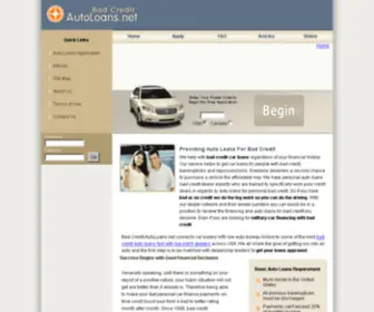 Bad-Credit-Autoloans.net(Bad Credit Auto Loans Fast) Screenshot